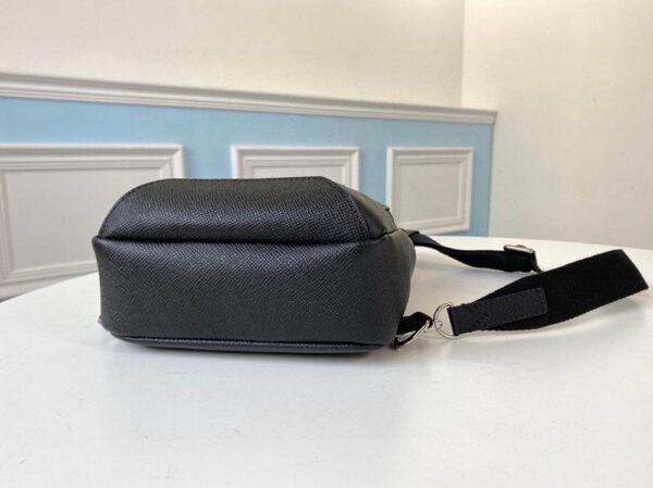 LV Avenue Sling Bag Taiga Black For Men M30443
