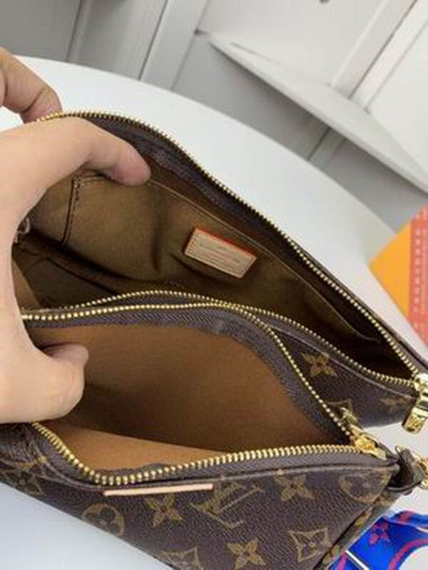 LV Multi Pochette Accessoires Monogram Canvas Blue For Women