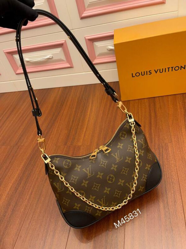 LV Boulogne Monogram Canvas Black For Women M45831
