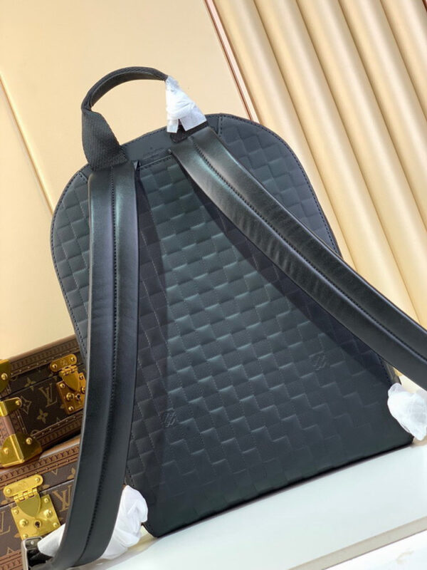 LV Campus Backpack Damier Infini Onyx Silver For Men N40306