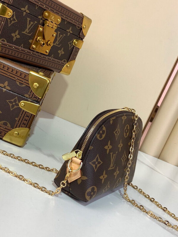 LV Cosmetic Pouch PM Monogram Canvas For Women M47515
