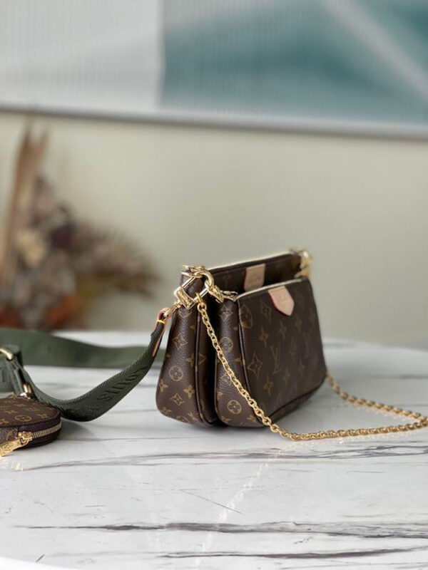 LV Multi Pochette Accessoires Monogram Canvas Khaki for Women M44813