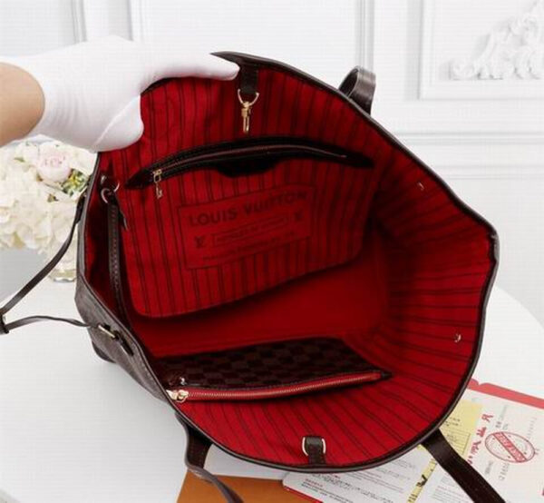 LV Neverfull GM Tote Bag Brown For Women‎ N40597