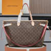LV Neverfull GM Tote Bag Monogram Canvas Rose Ballerine Pink For Women