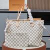 LV Neverfull GM Tote Bag Damier Azur Canvas Beige For Women N41360