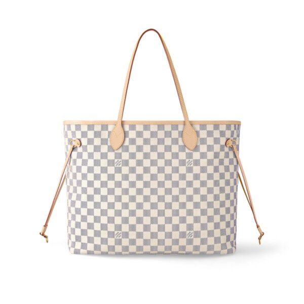 LV Neverfull GM Tote Bag Damier Azur Canvas Beige For Women N41360