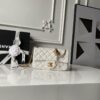 CN Flap Bag With CC Ball On Strap White For Women AS1787