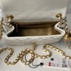 CN Mini Flap Bag With CC Ball On Strap White For Women AS1786