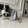 CN Classic Flap With Charm Chain With CC Details On Strap Bag Gold Hardware Grey