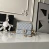 CN Classic Flap With Charm Chain With CC Details On Strap Bag Gold Hardware Grey
