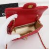 CN Flap Bag With CC Ball On Strap Red For Women CN Flap Bag With CC Ball On Strap Red For Women