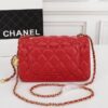 CN Flap Bag With CC Ball On Strap Red For Women CN Flap Bag With CC Ball On Strap Red For Women