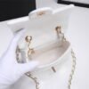 CN Classic Mini Flap Bag Golden Hardware White For Women