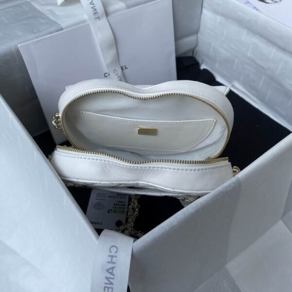CN Mini Heart Bag White For Women AS3191 B07958 10601