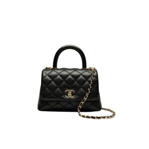 CN Classic Mini Flap Coco bag Top Handle Black For Women