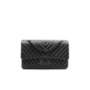 CN Chevron Classic Handbag Black Hardware Black For Women CN Chevron Classic Handbag Black Hardware Black For Women
