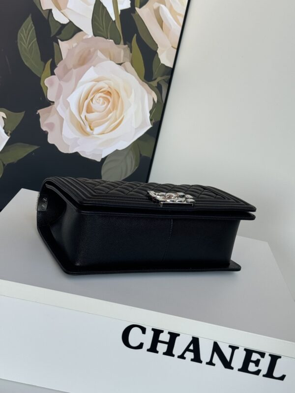 CN Boy Handbag Silver Hardware Black For Women A67086 CN Boy Handbag Silver Hardware Black For Women A67086