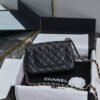 CN Classic Flap Bag Gold Toned Hardware Black For Women A01116