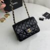 CN Classic Mini Flap Bag Gold Toned Hardware Black For Women