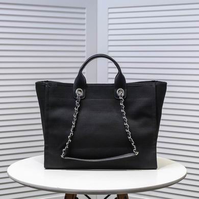 CN Large Deauville Pearl Tote Bag Black For Women A66941
