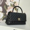 CN Medium Flap Coco Bag With Top Handle Black For Women A92991