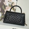 CN Medium Flap Coco Bag With Top Handle Black For Women A92991
