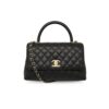 CN Medium Flap Coco Bag With Top Handle Black For Women A92991