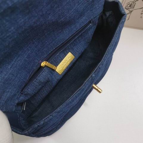 CN 19 Handbag in Denim Blue for Women – Flap Bag, Shoulder, and Crossbody Bag N6832