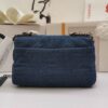 CN 19 Handbag in Denim Blue for Women – Flap Bag, Shoulder, and Crossbody Bag N6832