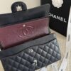CN Classic Handbag with Silver Hardware in Black for Women A01112