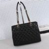 CN Classic Tote Bag Gold Toned Hardware Black For Women