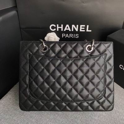 CN Classic Tote Bag Silver Hardware Black For Women