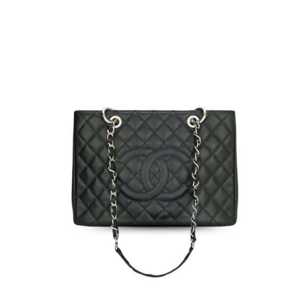 CN Classic Tote Bag Silver Hardware Black For Women