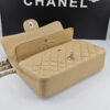 CN Classic Handbag Silver Hardware Beige For Women A01112