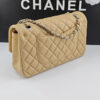 CN Classic Handbag Silver Hardware Beige For Women A01112