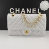 CN Classic Handbag Gold Toned Hardware White For Women A01112