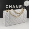 CN Classic Handbag Gold Toned Hardware White For Women A01112