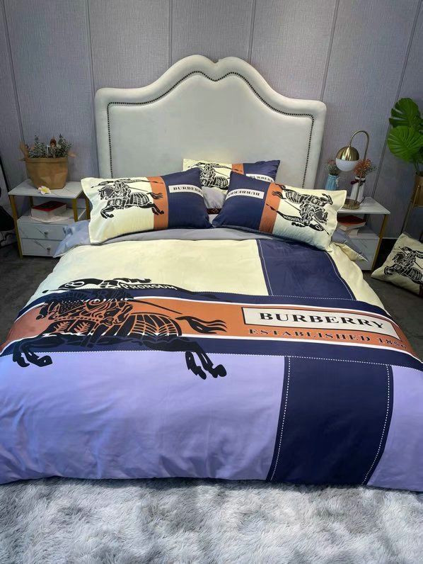 Burberry London Luxury Brand Type Bedding Sets Duvet Cover Bedroom Sets 070