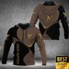Luxury Louis Vuitton Black And Brown Monogram Vertical Brand Name 3D Shirt 134
