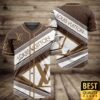 Luxury Louis Vuitton White And Light Brown With Diagonal Brand Patterns 3D Shirt 176