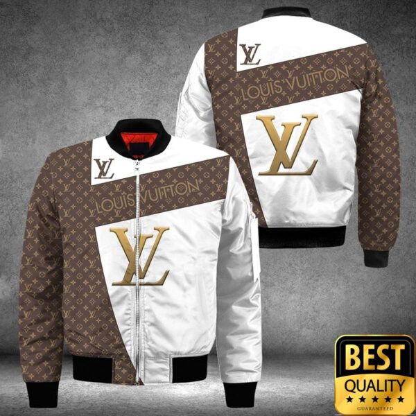 Luxury Louis Vuitton Light Brown And White With Central Logo Pattern 3D Shirt 169 Luxury Louis Vuitton Light Brown And White With Central Logo Pattern 3D Shirt 169