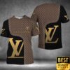 Luxury Louis Vuitton Dark Brown And Black Monogram Canvas Pattern 3D Shirt 158 Luxury Louis Vuitton Dark Brown And Black Monogram Canvas Pattern 3D Shirt 158