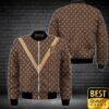 Luxury Louis Vuitton Brown With Monogram Canvas and Big Light Brown V 3D shirt 154