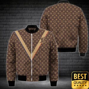 Luxury Louis Vuitton Brown With Monogram Canvas and Big Light Brown V 3D shirt 154