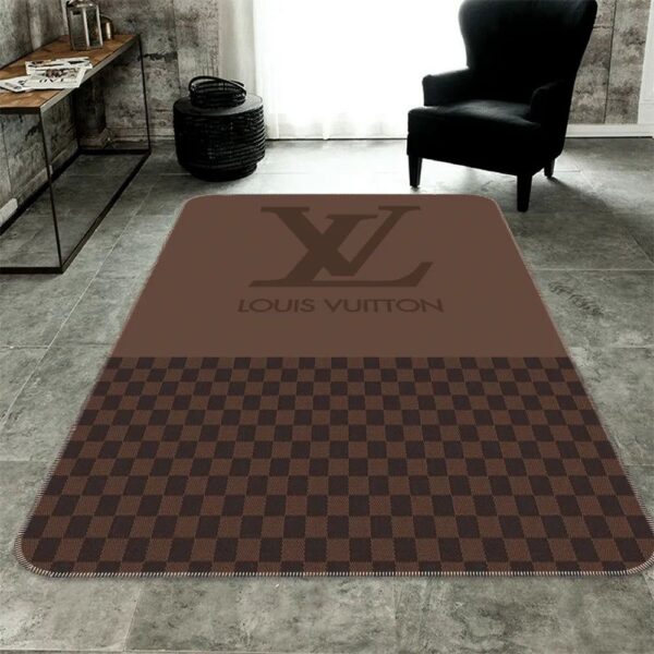 Louis Vuitton Brown Logo Luxury Living Room Carpet 029 Louis Vuitton Brown Logo Luxury Living Room Carpet 029