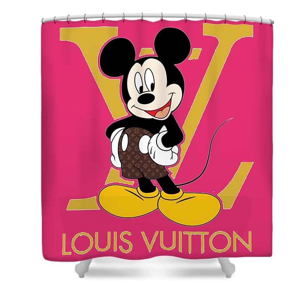 Louis Vuitton Shower Curtain Red 059