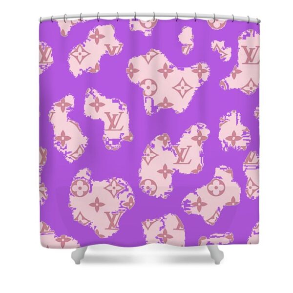 Louis Vuitton Shower Curtain Purple Map 055 Louis Vuitton Shower Curtain Purple Map 055