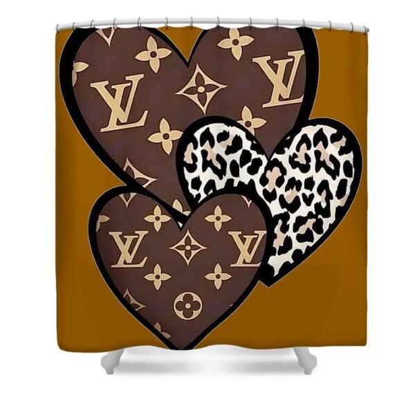 Louis Vuitton Shower Curtain Brown Heart 032 Louis Vuitton Shower Curtain Brown Heart 032