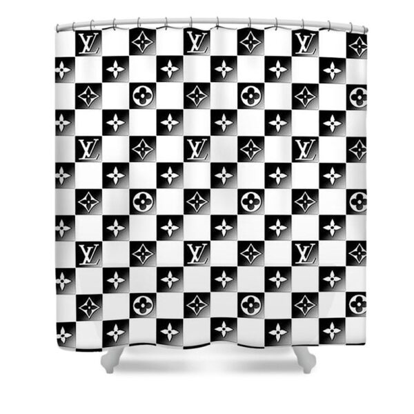 Louis Vuitton Black And White Shower Curtain 119 Louis Vuitton Black And White Shower Curtain 119