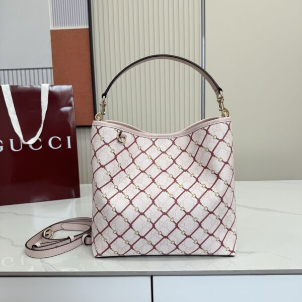 GG Emblem Small Bucket Bag 815103